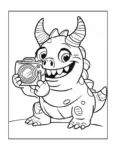 Cute Monster Coloring in Book Refill
