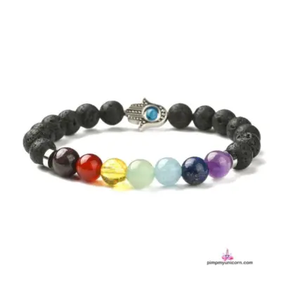 HamsaHandChakraLavaBeads