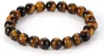 Serenity Stone: 8mm Tiger Eye Hematite Stretch Bracelet
